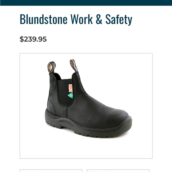 Blundstone work & safety shoes. Very comfy with water resistant material. - Picture 3 of 4